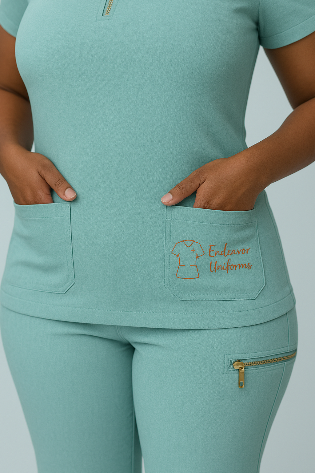 The Turquoise Turtle Scrub Set