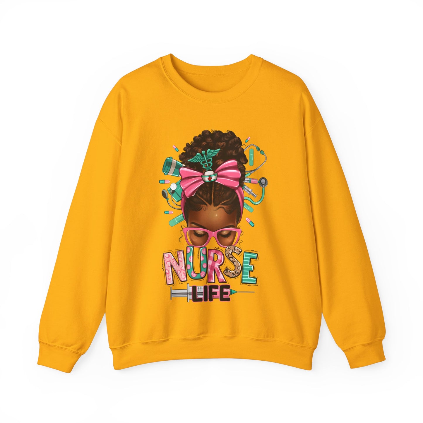 Unisex ''Nurse Life" Heavy Blend™ Crewneck Sweatshirt