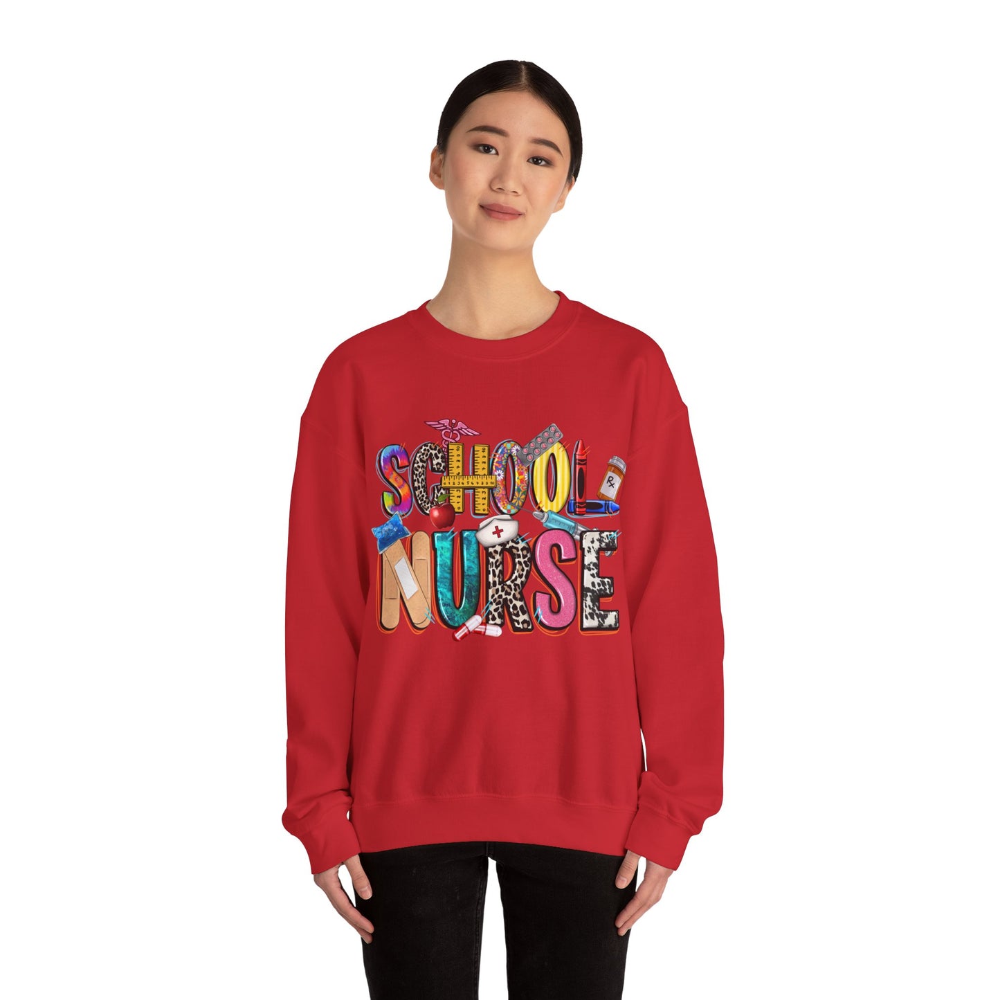 School Nurse Unisex Heavy Blend™ Crewneck Sweatshirt