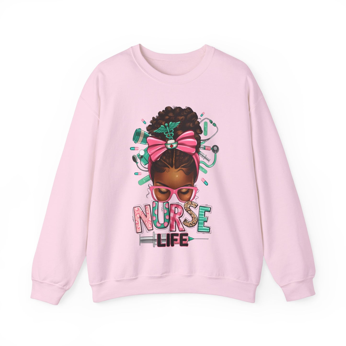 Unisex ''Nurse Life" Heavy Blend™ Crewneck Sweatshirt