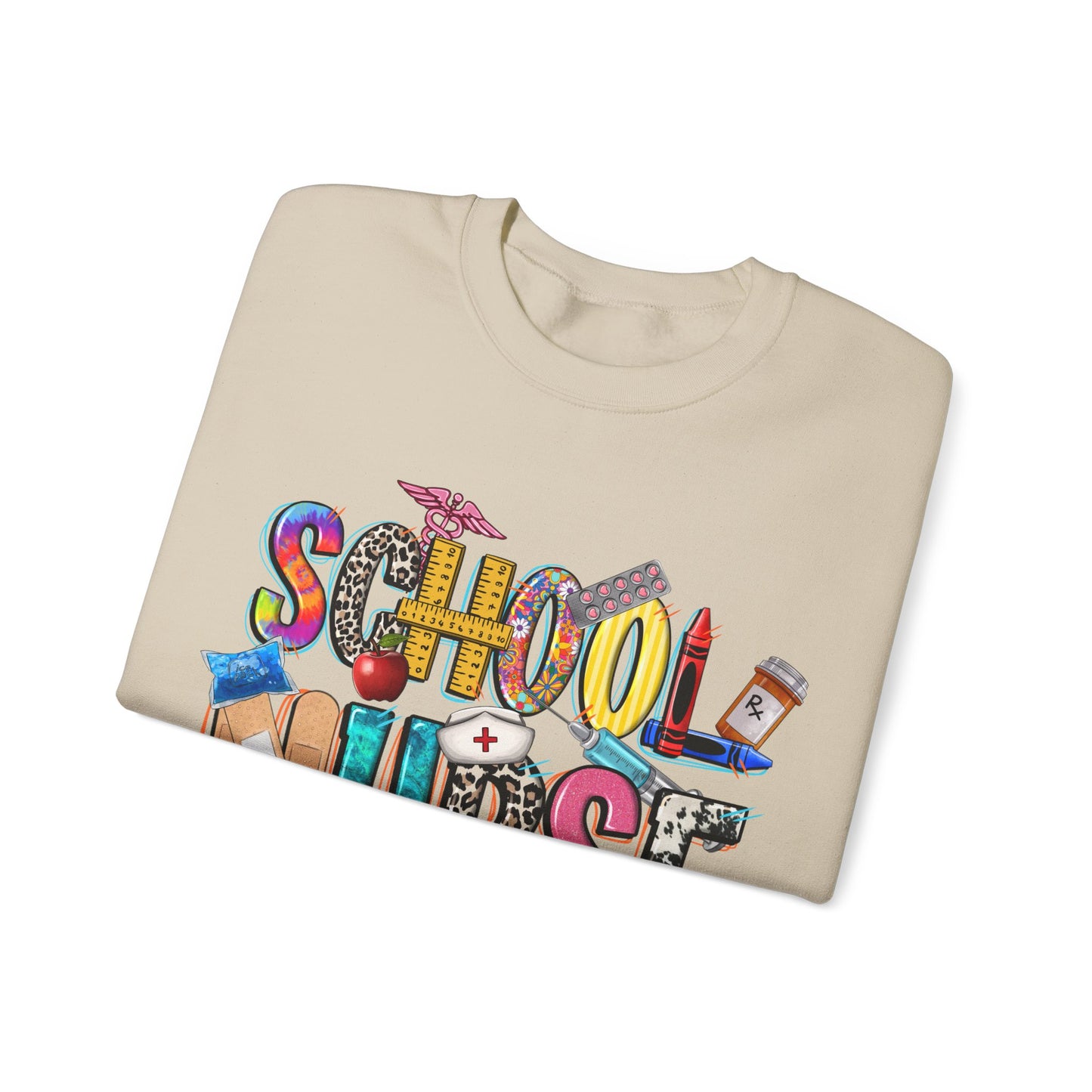 School Nurse Unisex Heavy Blend™ Crewneck Sweatshirt