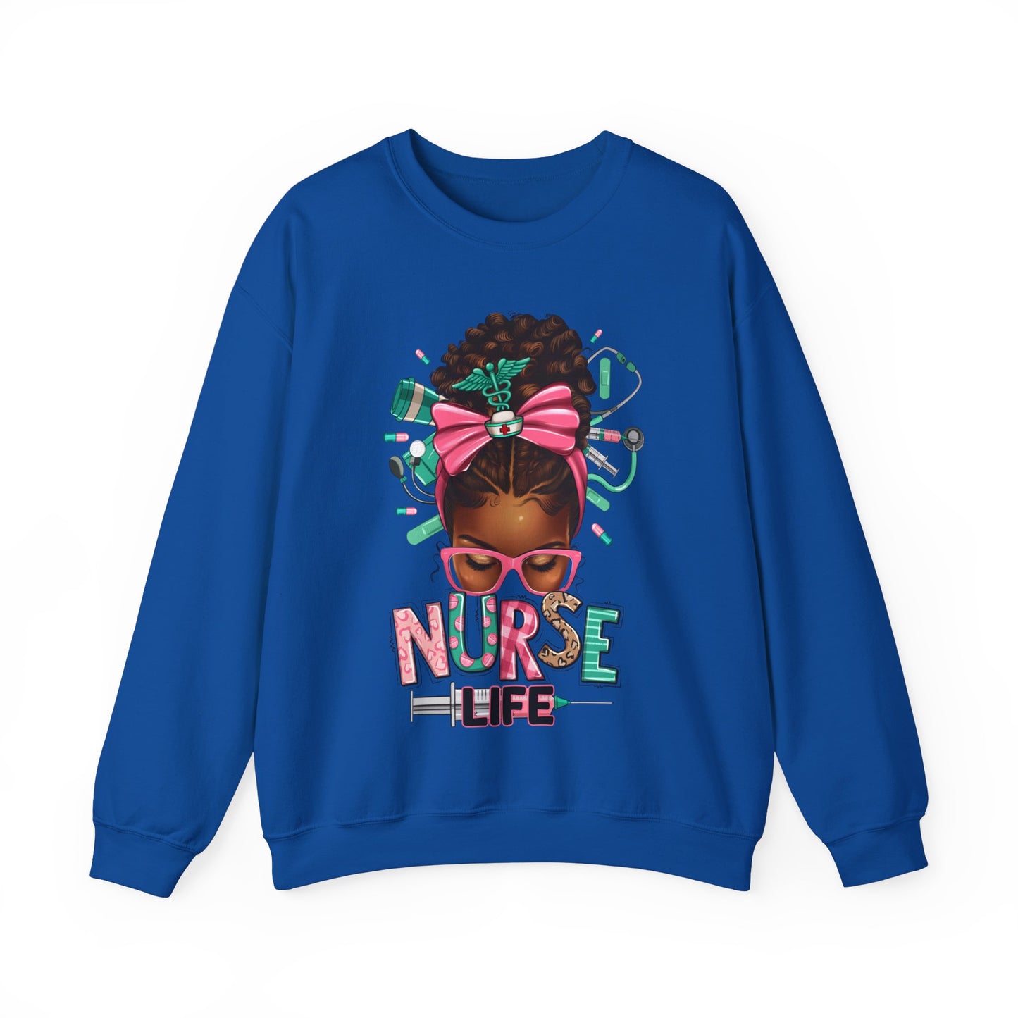 Unisex ''Nurse Life" Heavy Blend™ Crewneck Sweatshirt