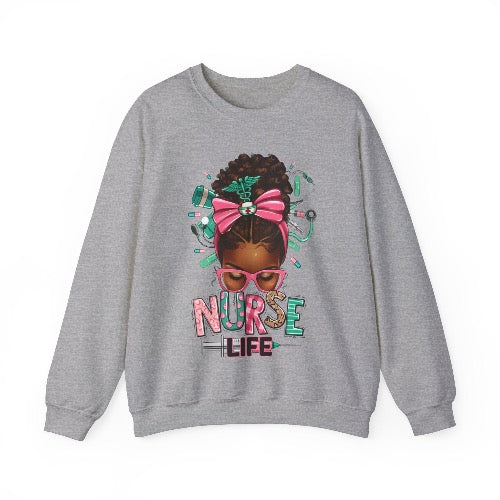 Unisex ''Nurse Life" Heavy Blend™ Crewneck Sweatshirt