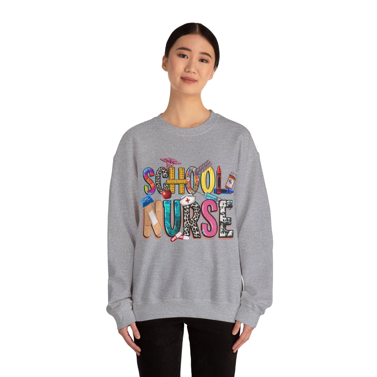 School Nurse Unisex Heavy Blend™ Crewneck Sweatshirt