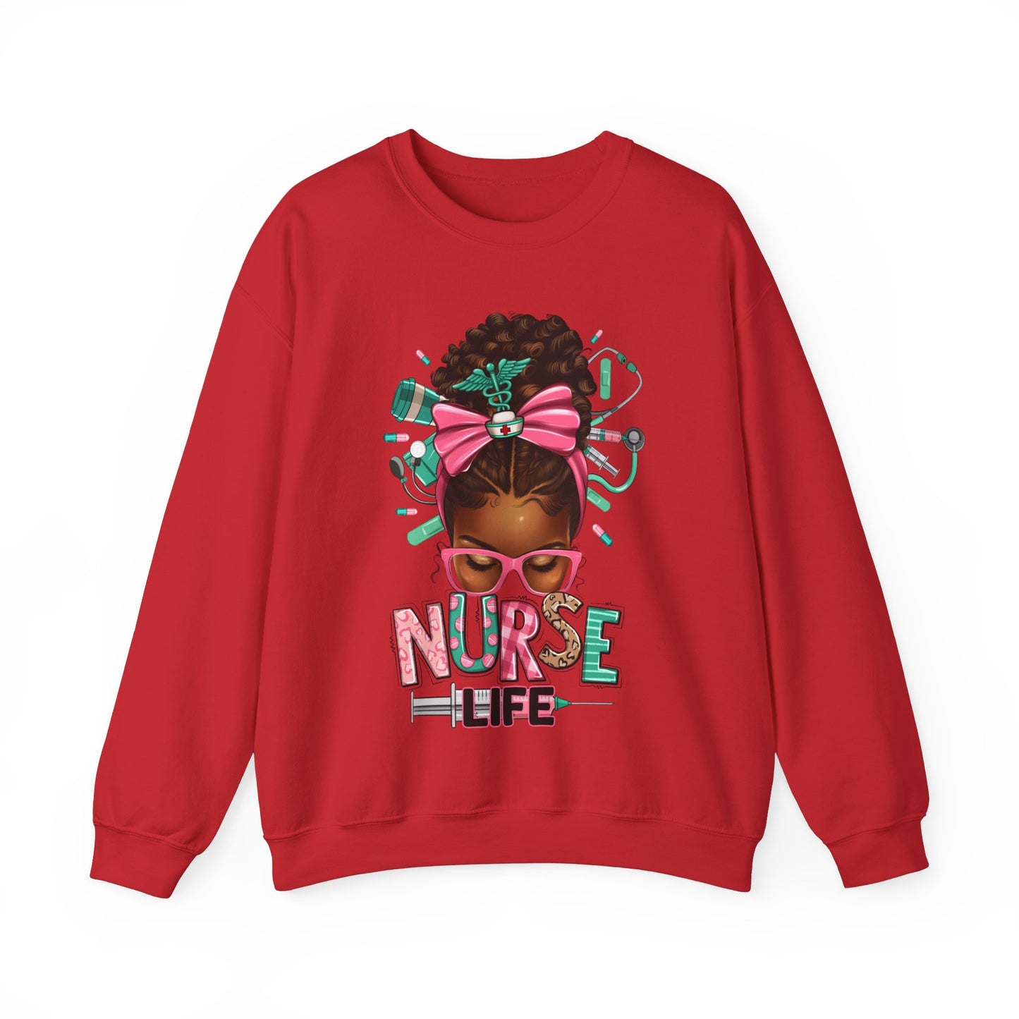 Unisex ''Nurse Life" Heavy Blend™ Crewneck Sweatshirt