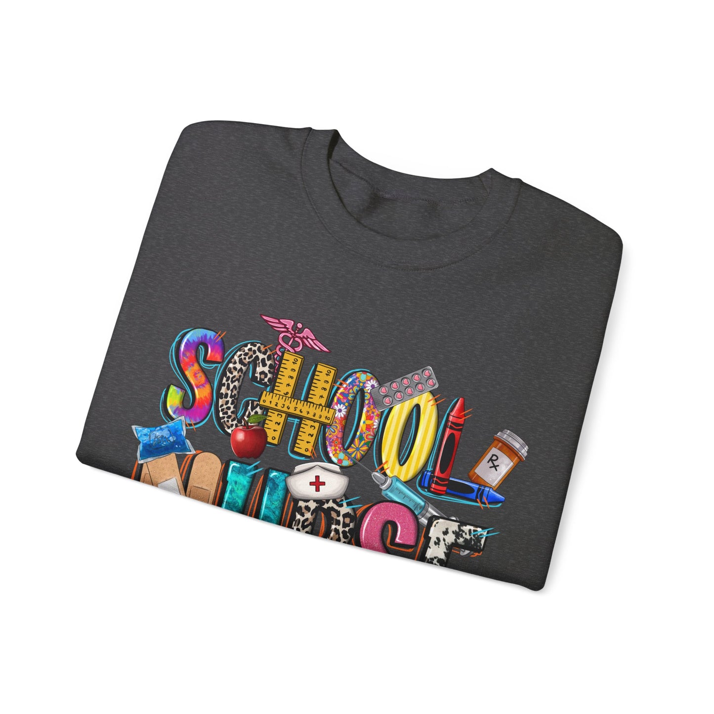 School Nurse Unisex Heavy Blend™ Crewneck Sweatshirt