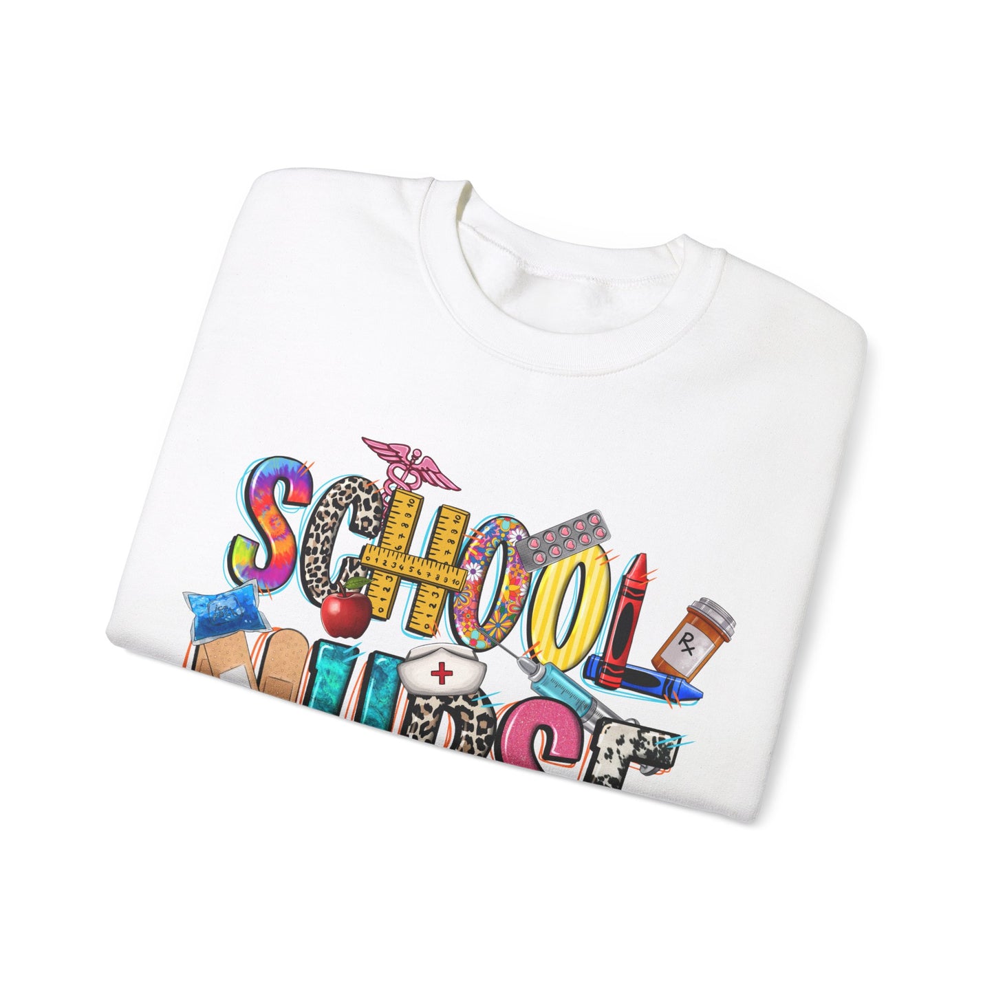 School Nurse Unisex Heavy Blend™ Crewneck Sweatshirt