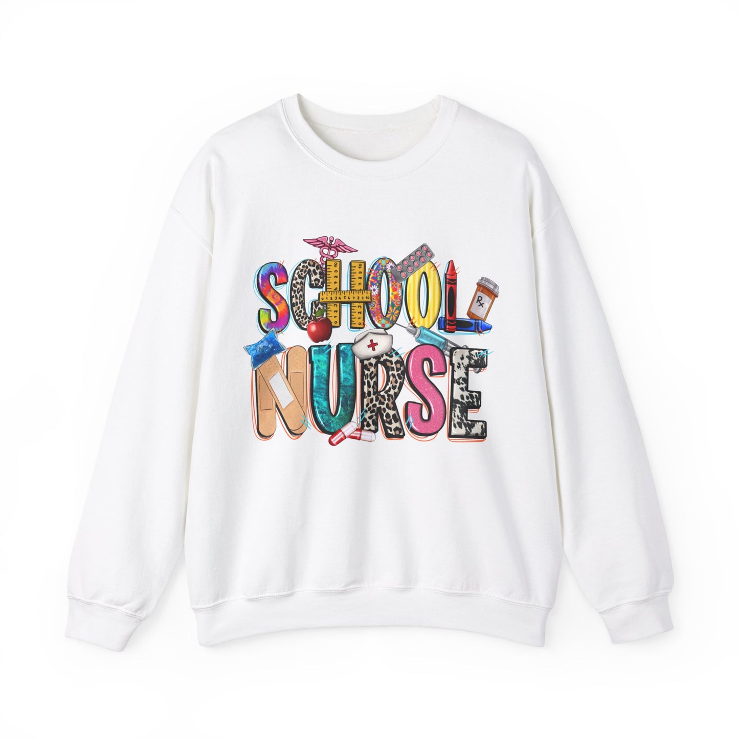 School Nurse Unisex Heavy Blend™ Crewneck Sweatshirt