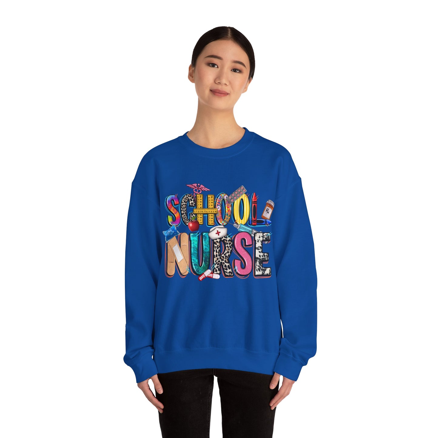 School Nurse Unisex Heavy Blend™ Crewneck Sweatshirt