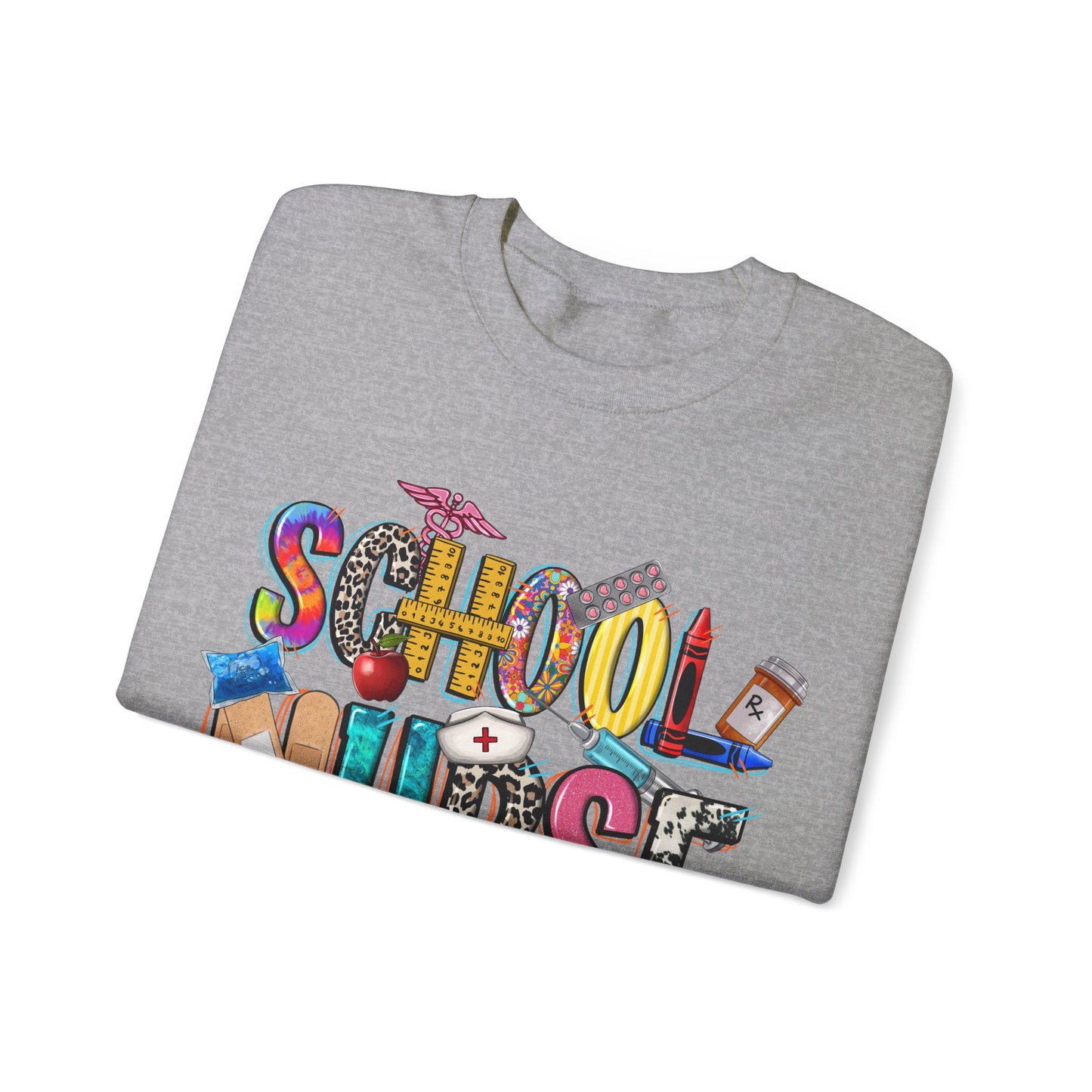 School Nurse Unisex Heavy Blend™ Crewneck Sweatshirt