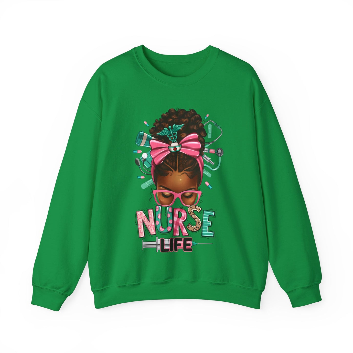 Unisex ''Nurse Life" Heavy Blend™ Crewneck Sweatshirt