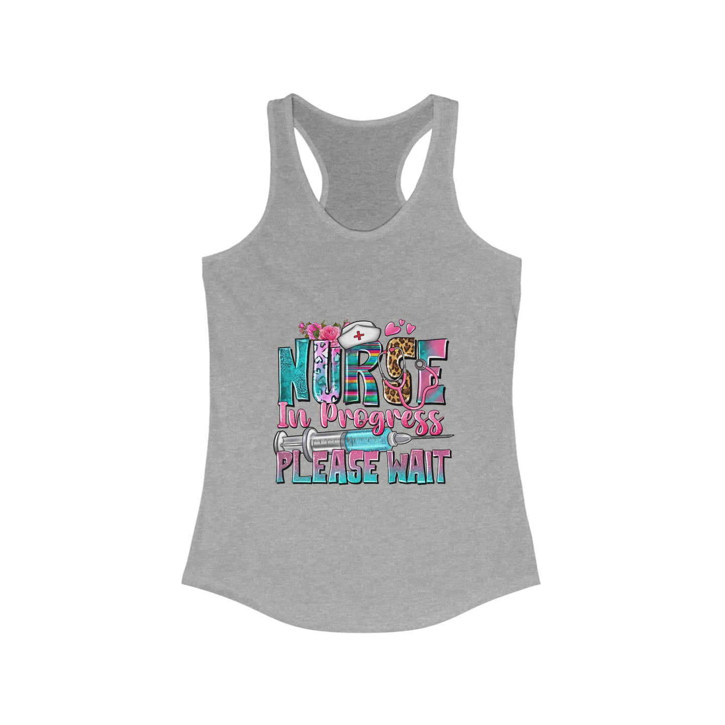 Nurse In Progress Women's Ideal Racerback Tank