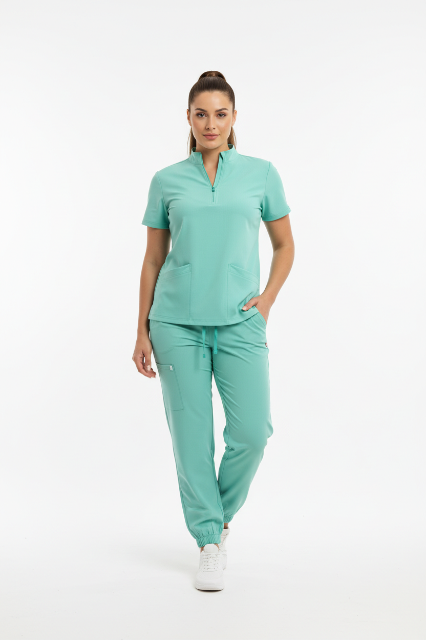 The Turquoise Turtle  Scrub Set