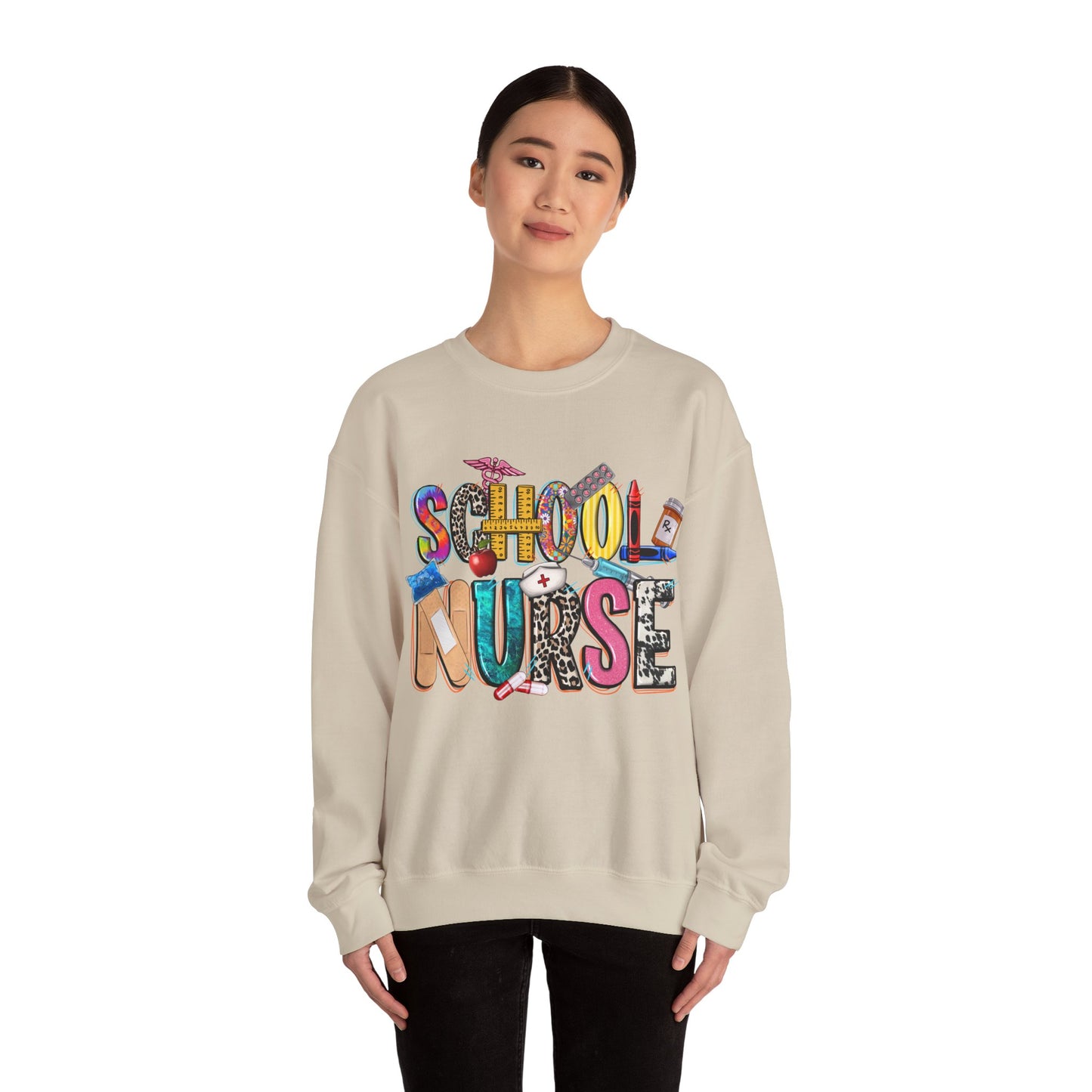 School Nurse Unisex Heavy Blend™ Crewneck Sweatshirt